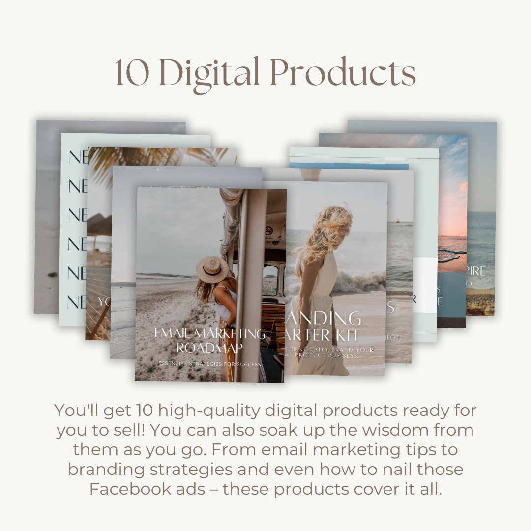Just Beachy - Bloom Your Business Launch Kit - Wildflower Design Co