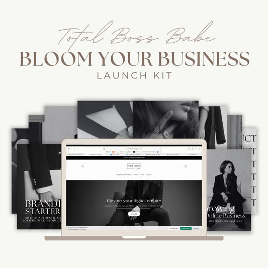 Total Boss Babe - Bloom Your Business Launch Kit - Wildflower Design Co